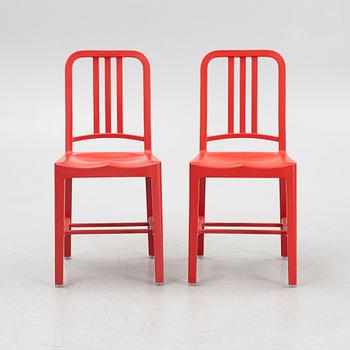 Stolar, 6 st, "111 Navy Chair", Emeco & Coca-Cola.