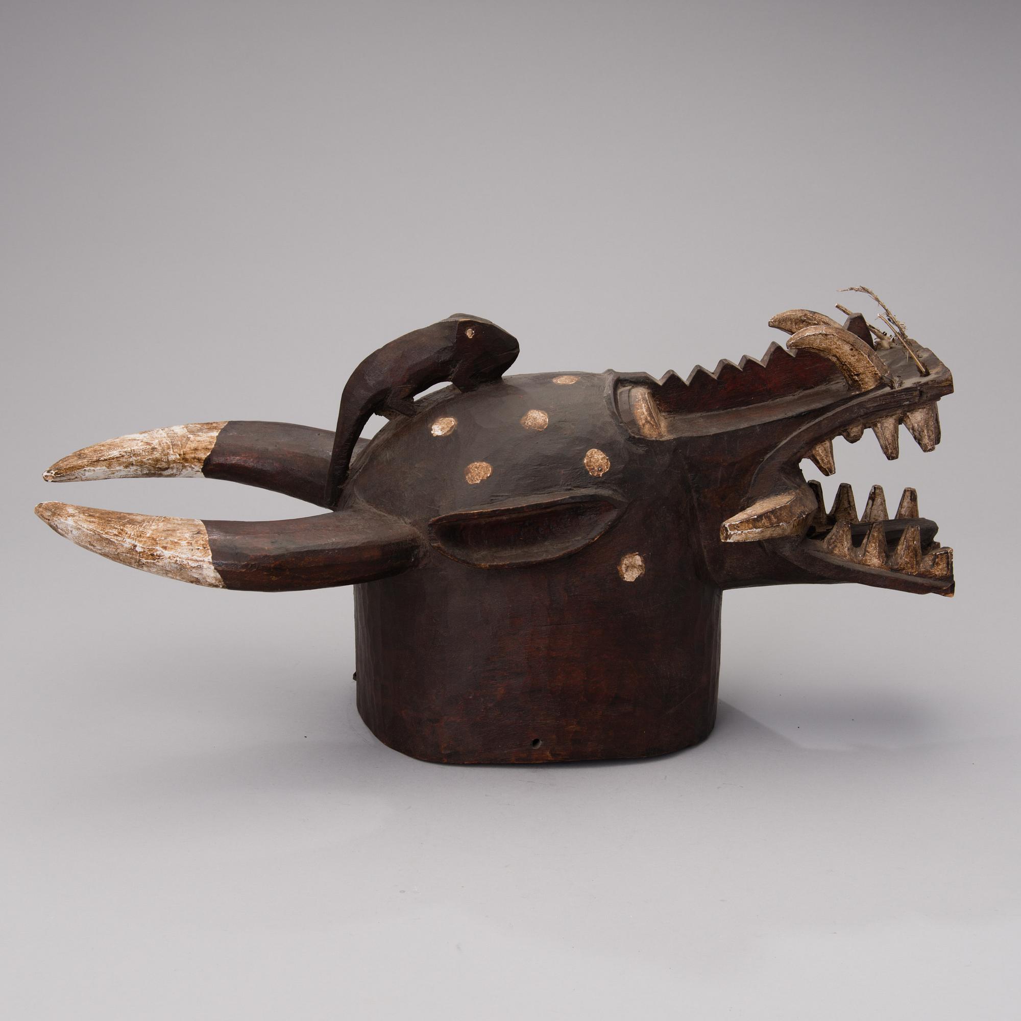 WANYUGO-MASK, Senufo-folket, Elfenbenskusten, Afrika.