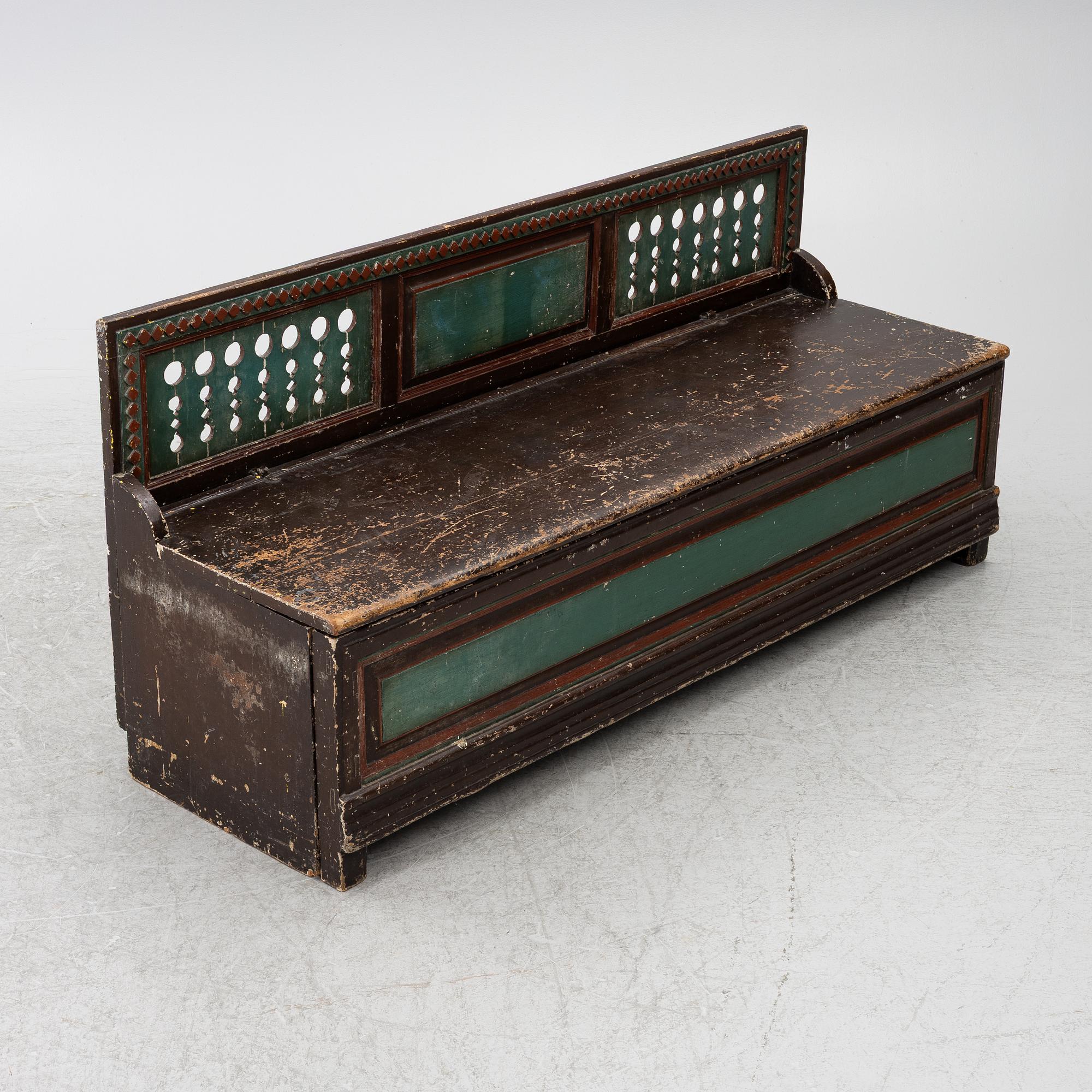 Fållbänk, allmoge, 1800-tal.