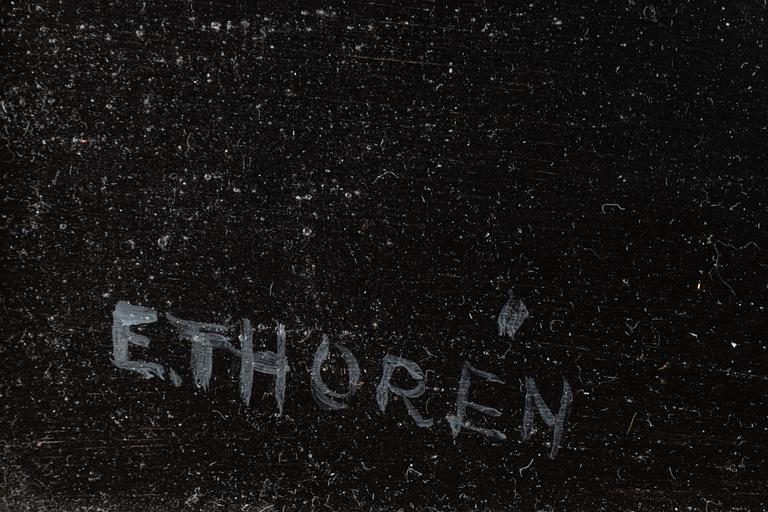 Esaias Thorén, oil on panel, signed.