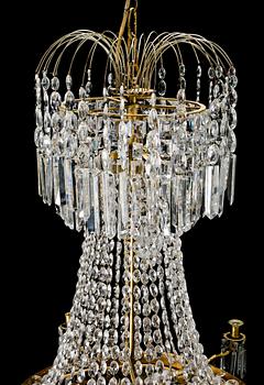 LJUSKRONA, empirestil, 1900-talets början. Höjd ca 110 cm.