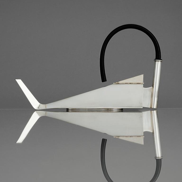 Karlheinz Sauer, kanna, egen studio, Kalmar 2016, sterling silver.