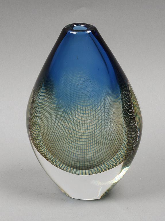 VAS, glas, Sven Palmqvist. Sign Kraka nr 349 Orrefors.