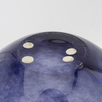 Gunnel Sahlin, vases 2 pcs Kosta Boda signed.