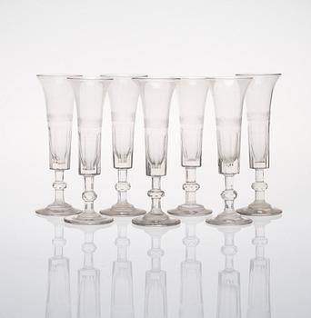 CHAMPAGNESTRUTAR, 7 st, empire, 1800-talets slut.