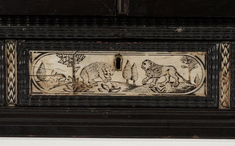 A Swedish cabinet from the late 17th century.