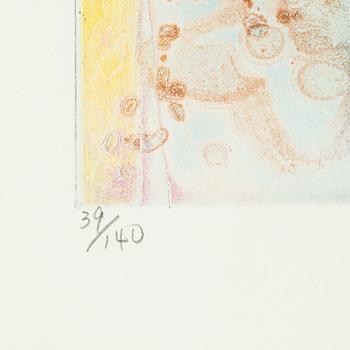 Shoichi Hasegawa, färgetsning, signerad 39/140.
