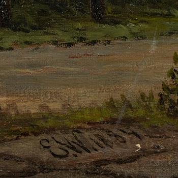 Ehrnfried Wahlqvist, oil on canvas, signed and dated 1884.
