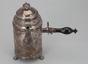 KANNA, silver, Olof Hellbom, Stockholm 1806. Tot. vikt ca 673,7 gr.