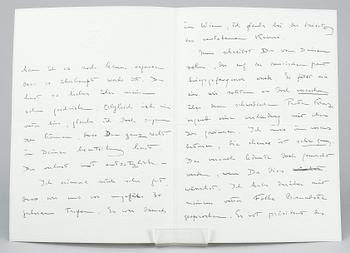 KUNGLIGA BREV, 2 st, Kronprins Gustaf Adolf av Sverige, dat och undertecknade 1930 resp 1947.