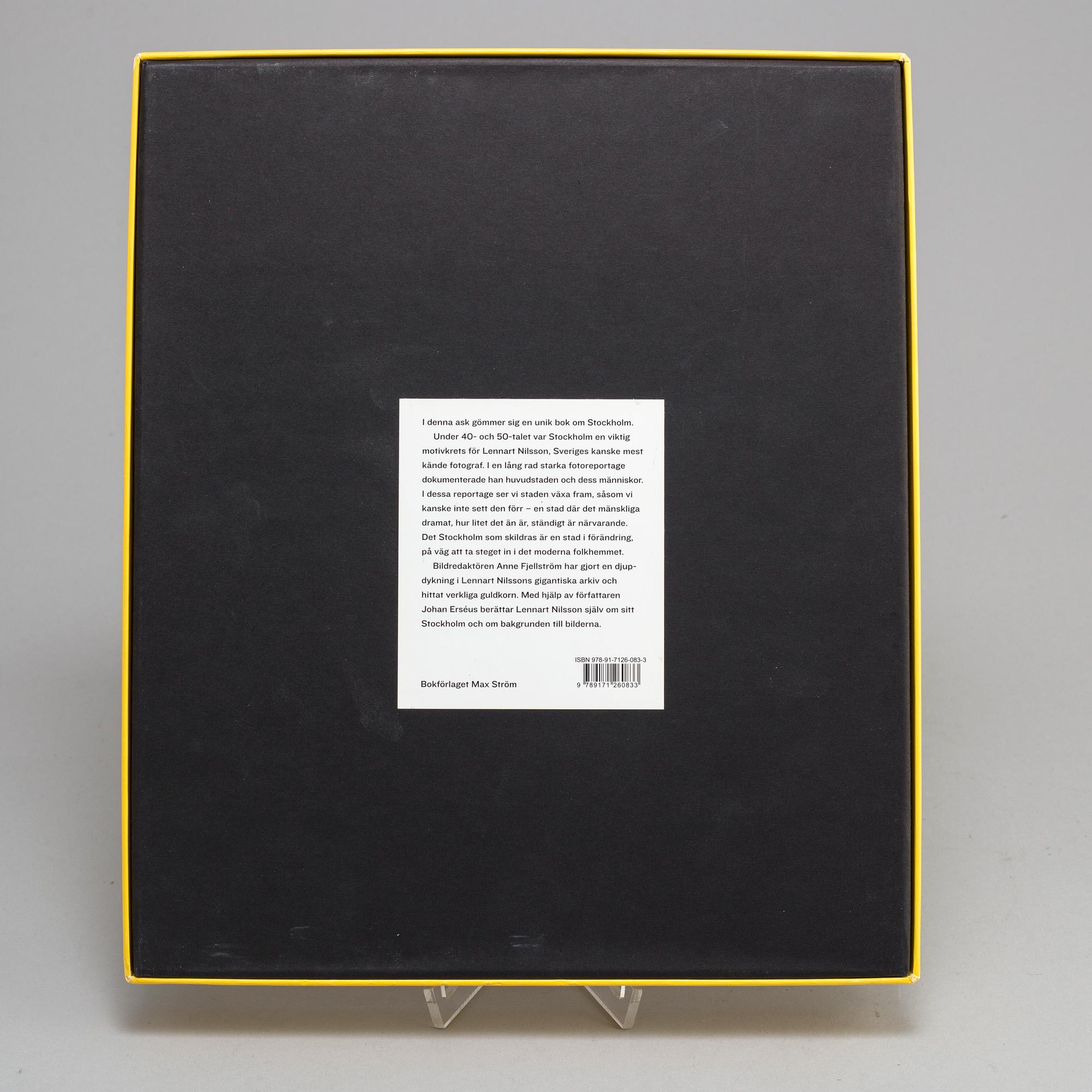 LENNART NILSSON, "Stockholm", book with box, signed.