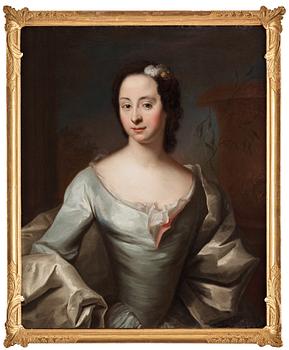 483. Johan Henrik Scheffel Attributed to, Britta Maria Riddercreutz (1727-1764).