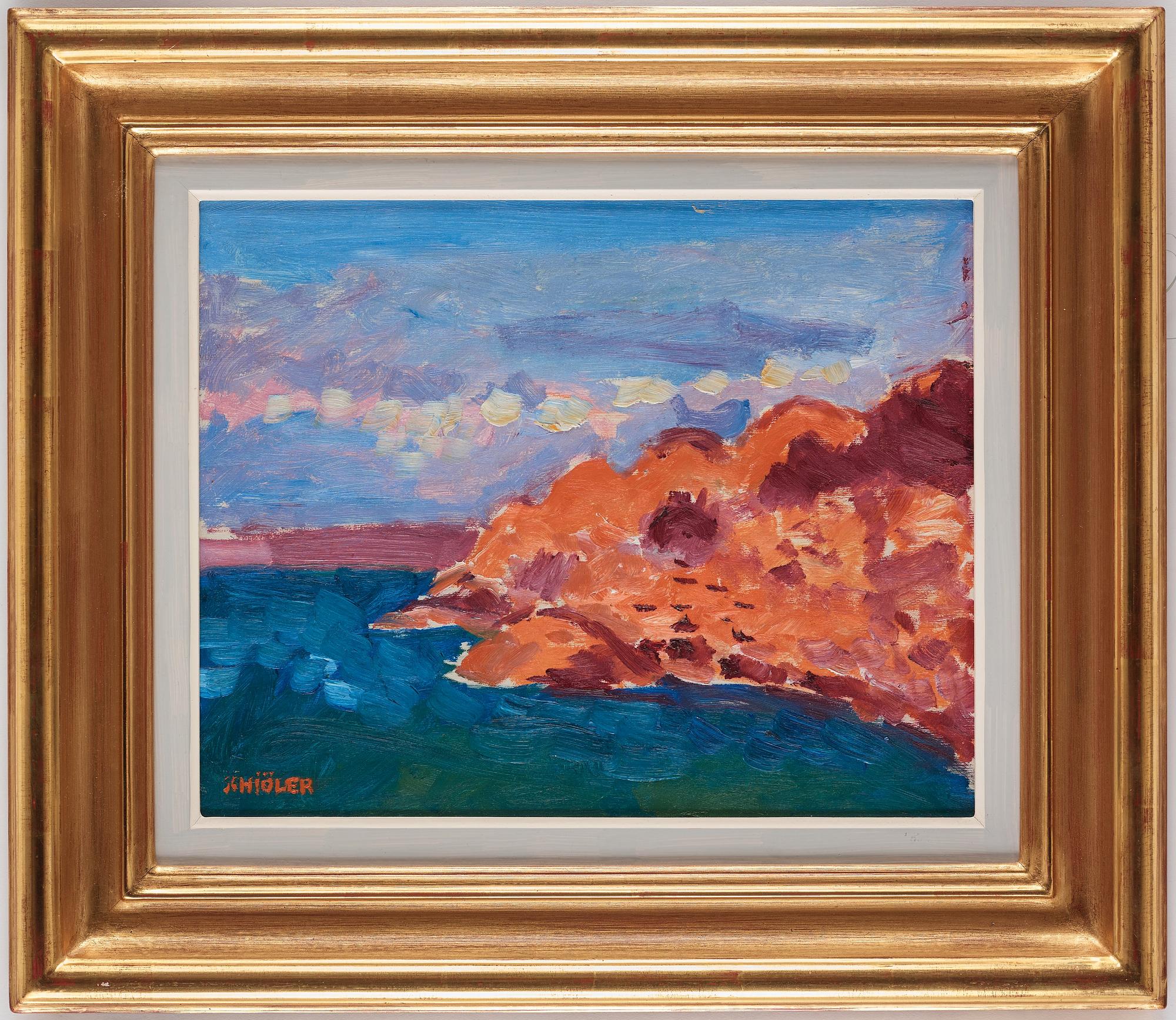 Inge Schiöler, INGE SCHIÖLER, oil on panel, signed Schiöler.