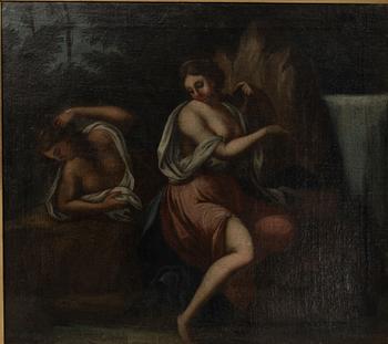 Unknown artist, 16th/17th century, Women by a well.