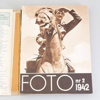 TIDSKRIFTEN FOTO, 1939-1947, nio volymer.