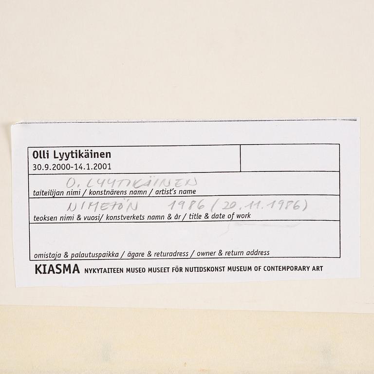 Olli Lyytikäinen, Utan titel.