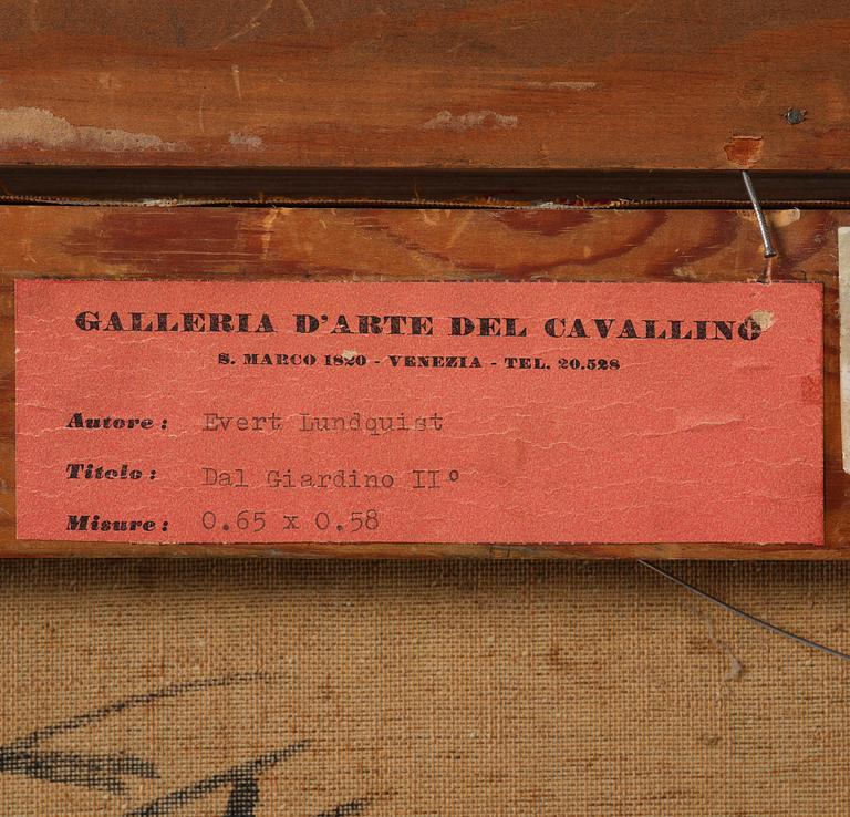 Evert Lundquist, "Från trädgården/Från trädgården II".