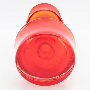 Tamara Aladin, vases, 3 pcs, glass, Riihimäen Lasi, Finland, 1960s/70s.