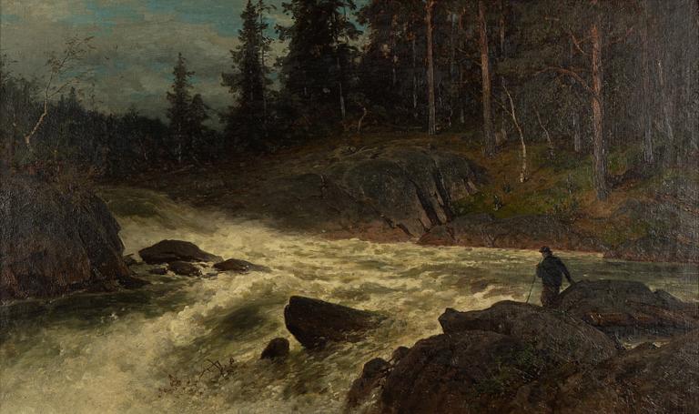 Axel Nordgren, Fiskare vid vattenfall.