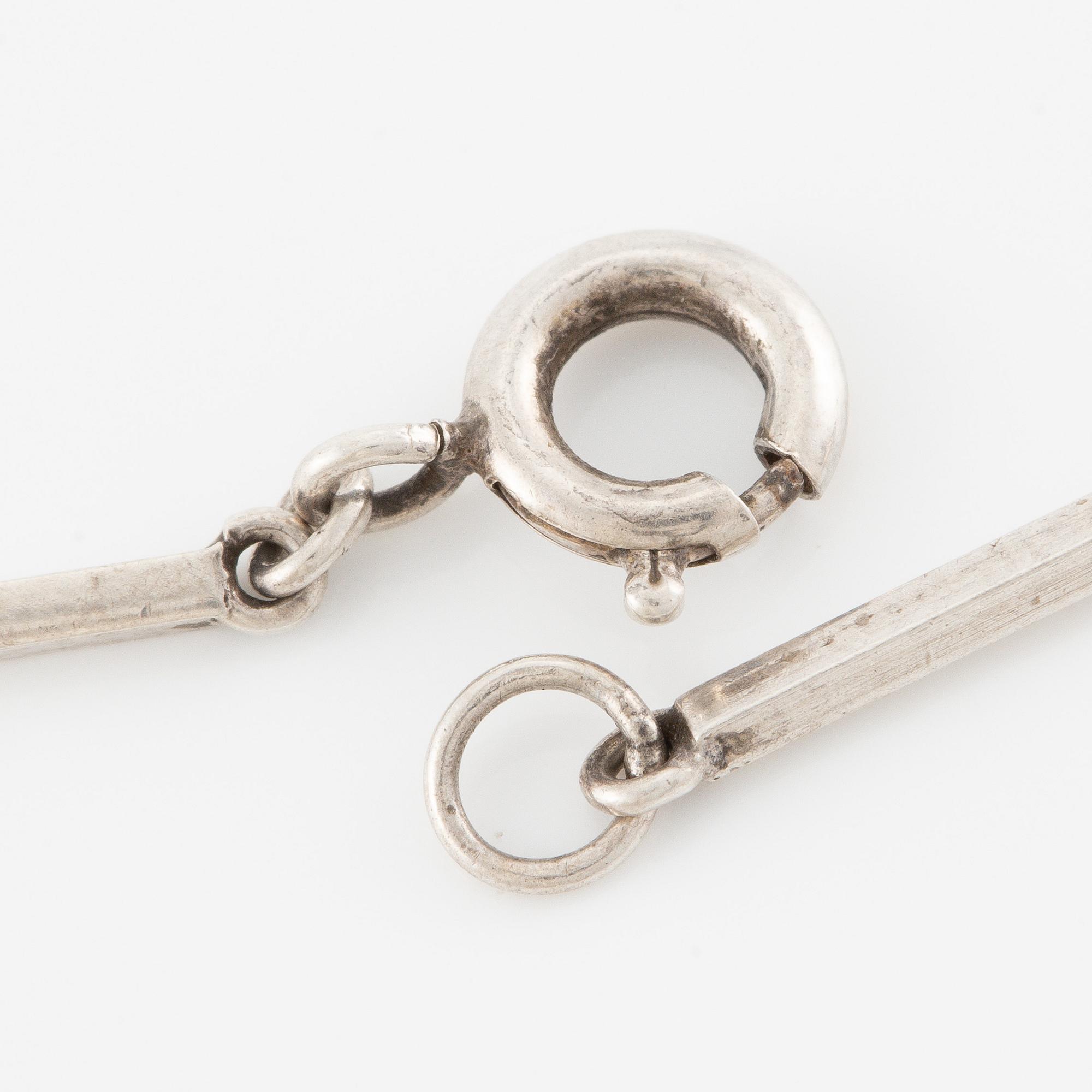 Collier, Stigbert, silver med bergkristall.