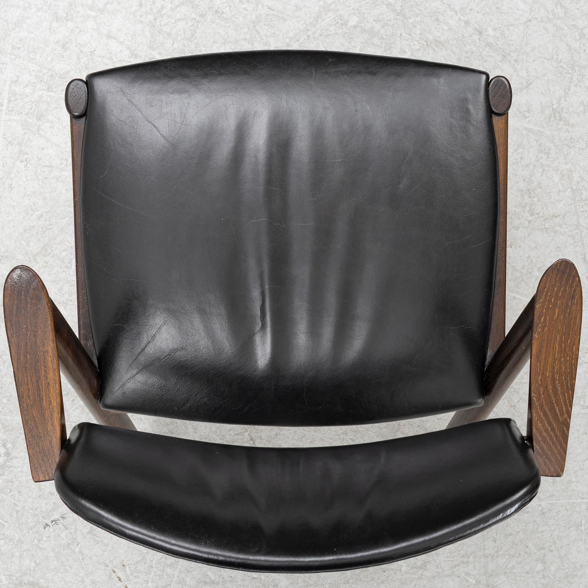Kai Kristiansen, Four chairs, model 42, Schou Andersen, Denmark, 1950s.