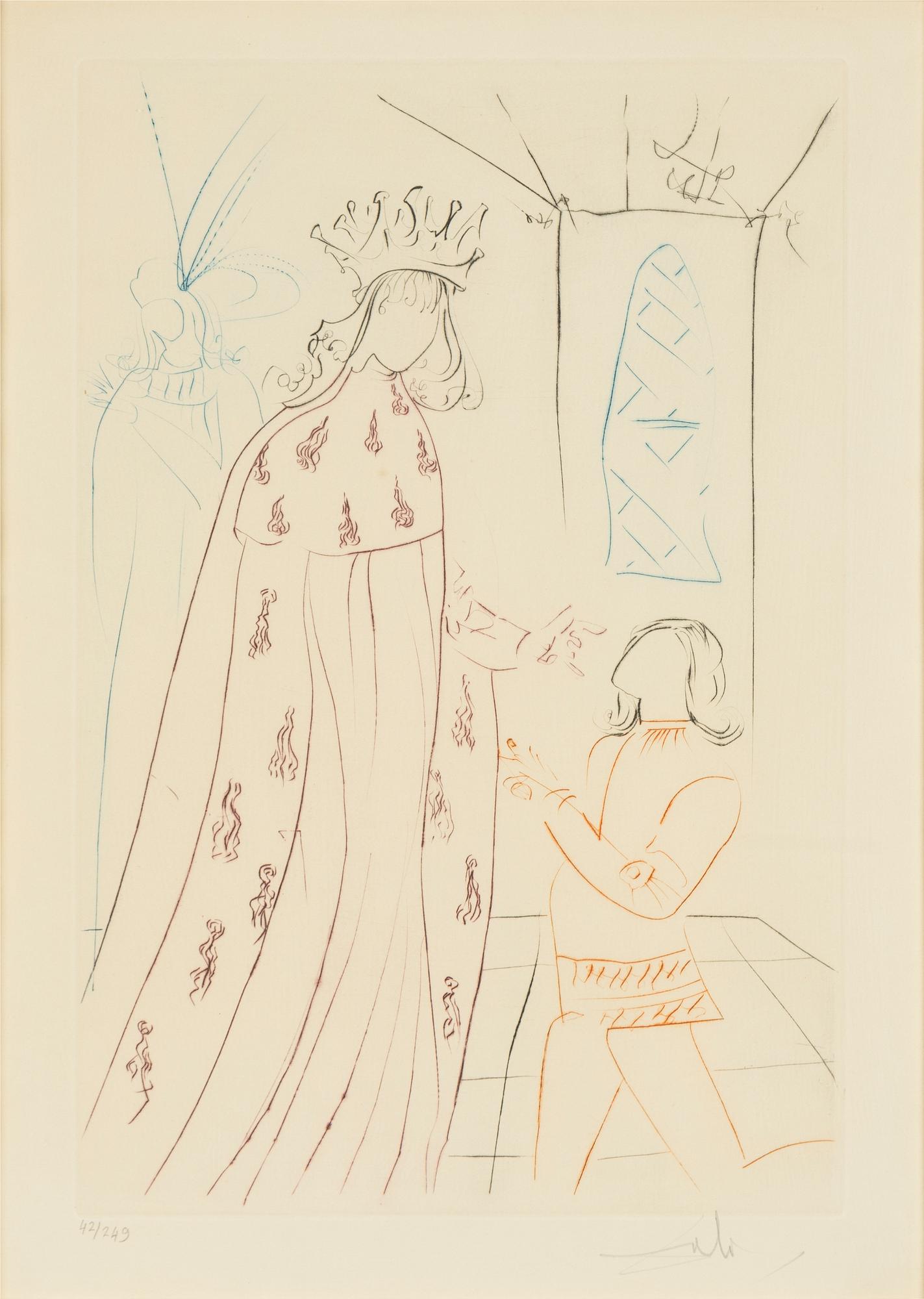 Salvador Dalí, "L'Adoubement de Lancelot (The dubbing of Lancelot)".