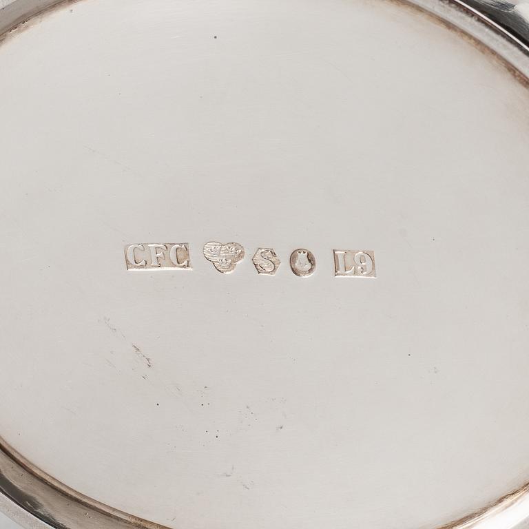 A Swedish 20th century silver coffee-set, mark of CF Carlman, Stockholm 1961.