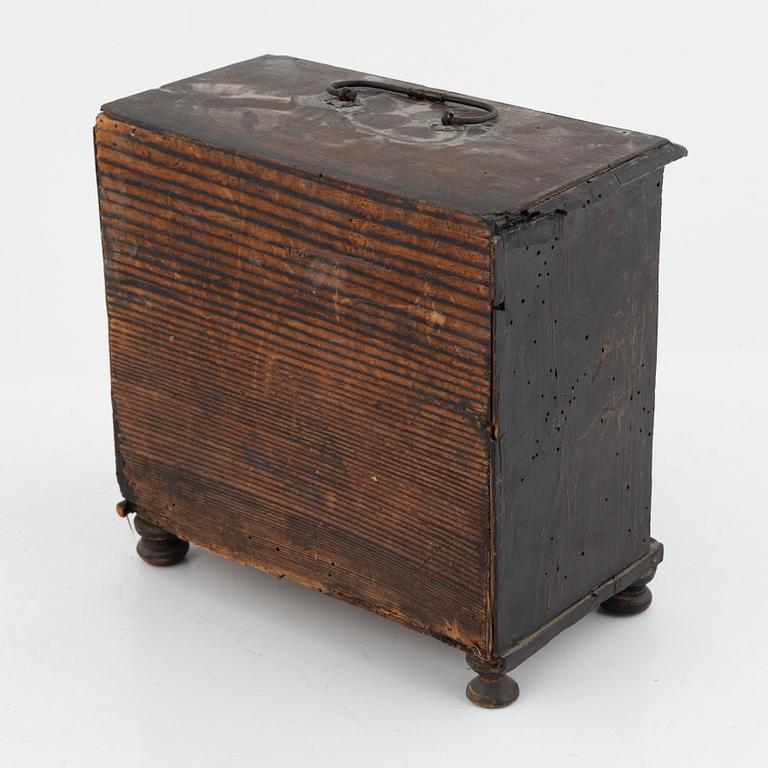 Miniatyrkabinettskåp, Sydtyskland, omkring år 1700, Barock.