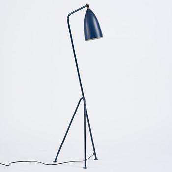 Greta Magnusson Grossman, a blue "Grasshopper" floor lamp model "G-33", Bergboms, Malmö, 1950s.