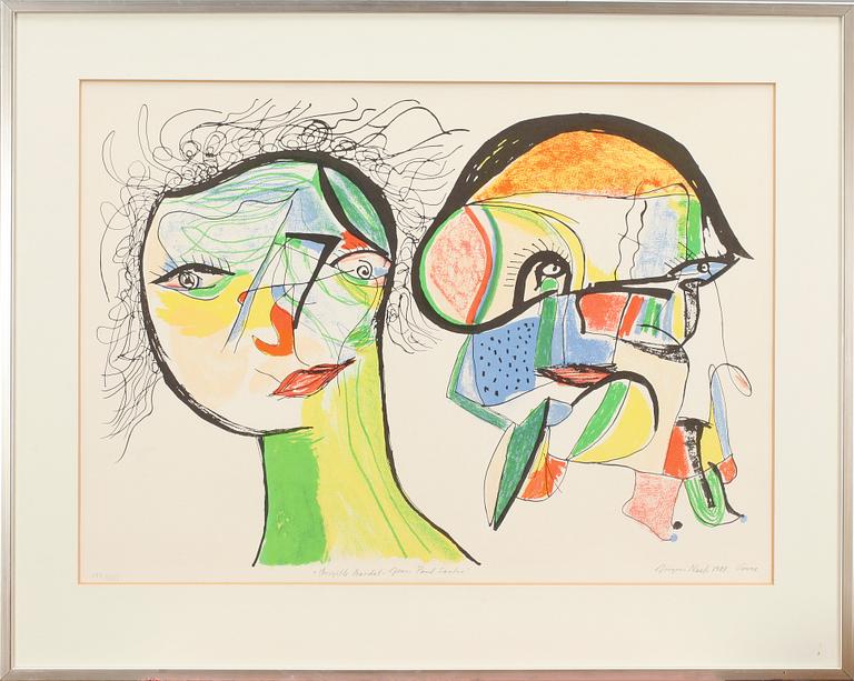 JÖRGEN NASH, färglitografi, sign, dat 1988 och numr 177/200.