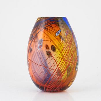 Berit Johansson, vase, glass, Sjöhyttan.