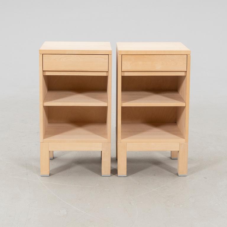 Marit Stigsdotter pair of bedside tables "Serena" for Stolab, 21st century.