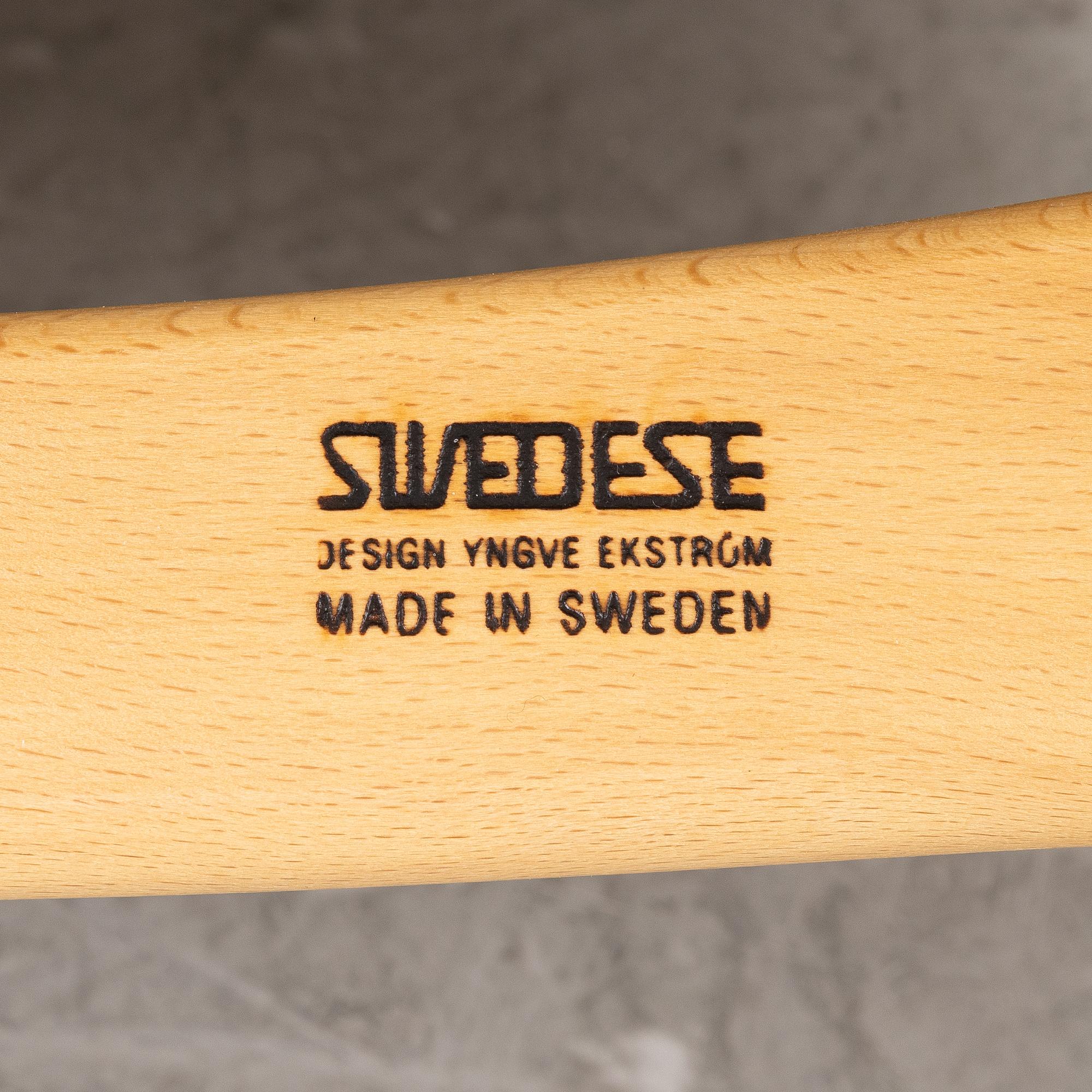 Yngve Ekström, armchair and footstool, "Lamino", Swedese.