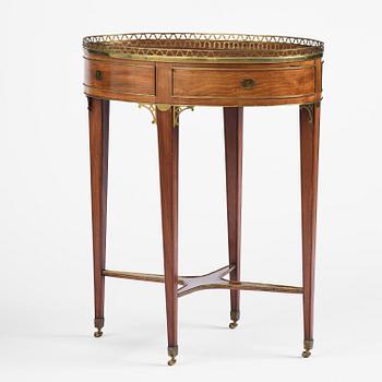 A late Gustavian mahogany table attributed to C. D. Fick (master in Stockholm 1776-1806).