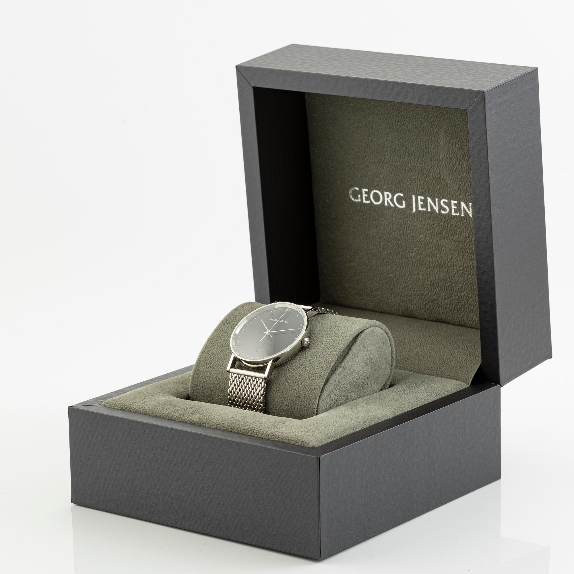 Georg Jensen, design Henning Koppel, wristwatch, 38.5 mm.