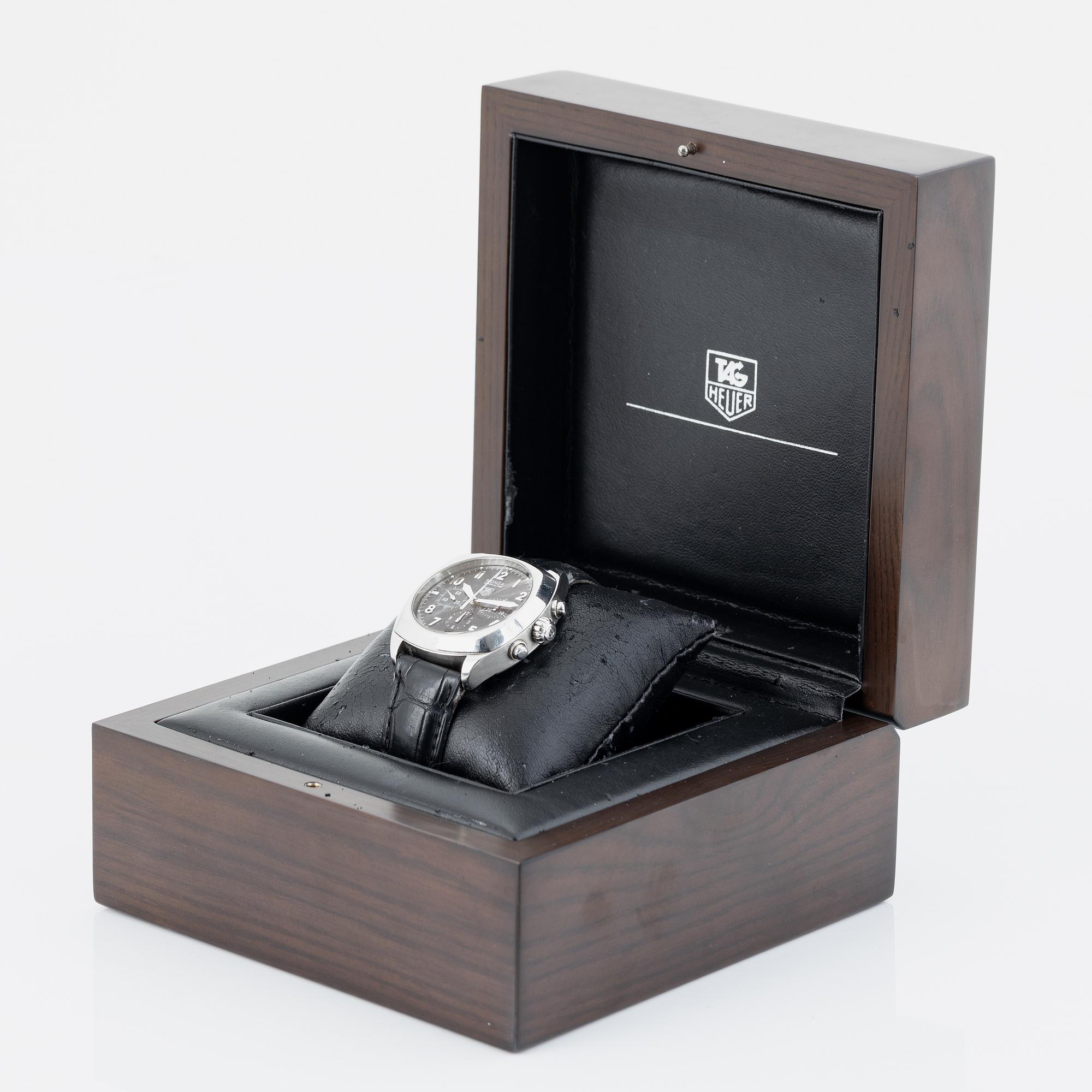 Tag Heuer, Monza, Calibre 36, wristwatch, 38 x 38 (44) mm.