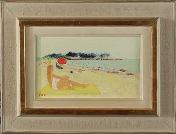 JACQUES EITEL, olja på duk fästadpannå, signerad.