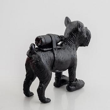 William Sweetlove, "Cloned Griffon Bruxellois with pet bottle" (Black).