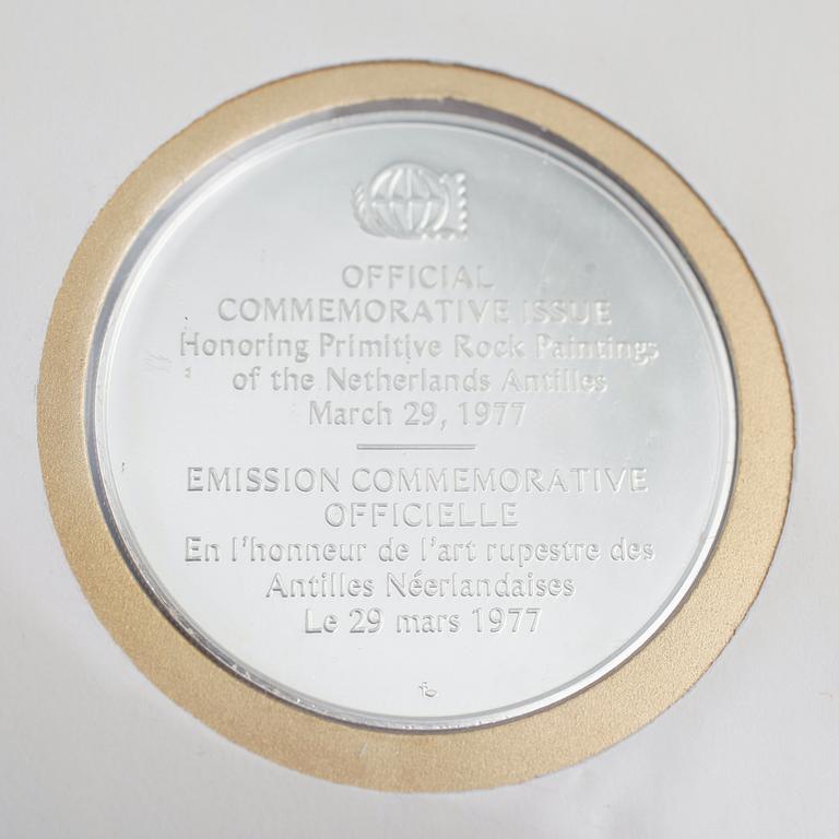 SAMLARMYNT, 36 st, sterlingsilver. Total vikt ca 1080 g.