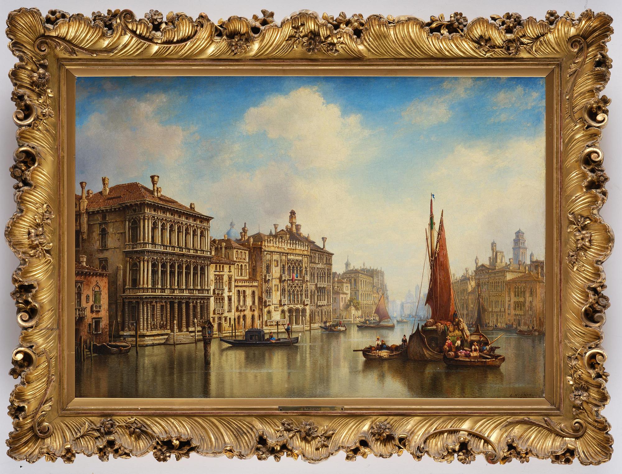 Ludwig Hermann van Hoom, Canal, Venice.