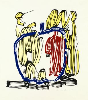 240. Roy Lichtenstein, "Vertical apple".
