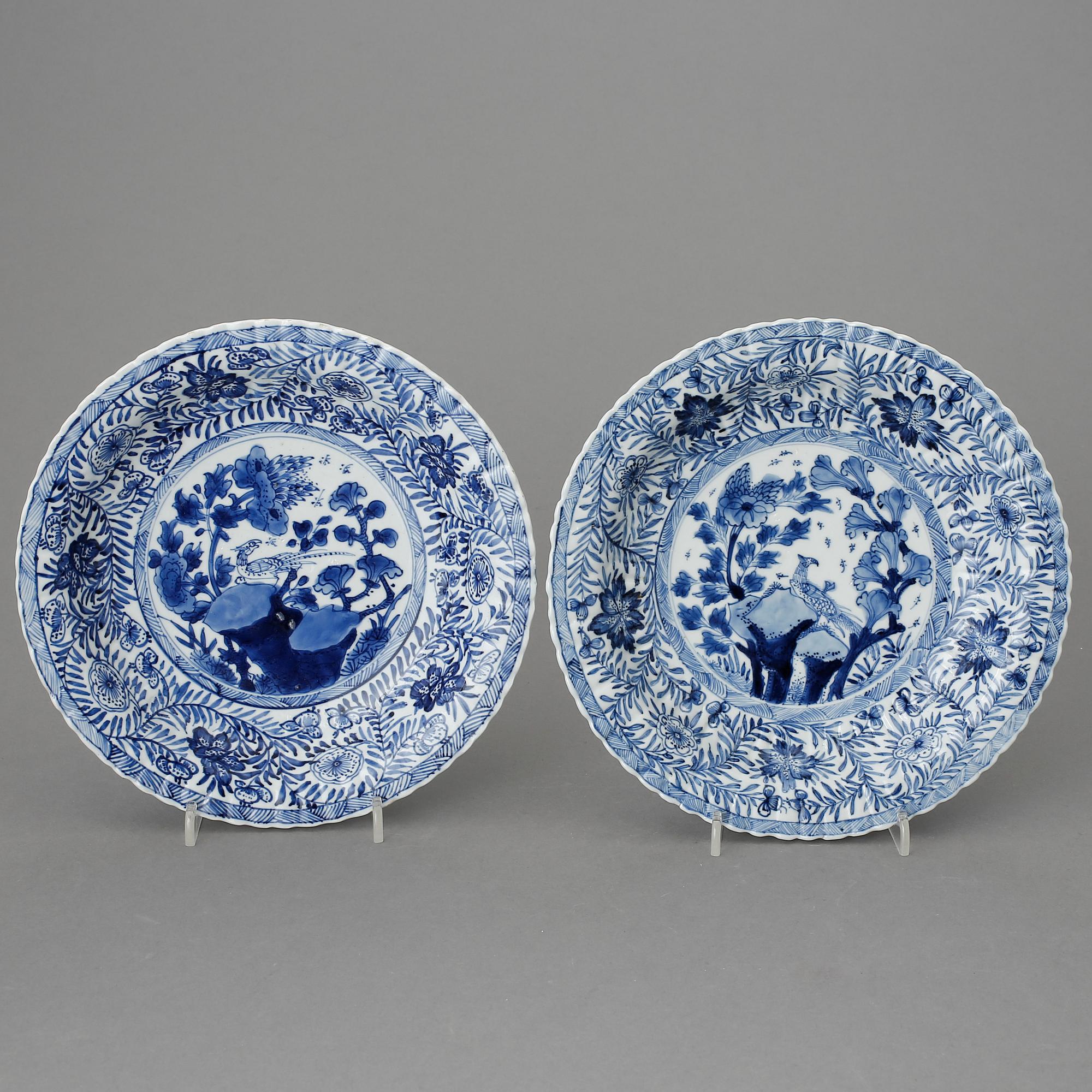 TALLRIKAR, ett par, Kangxi, 1662-1722).