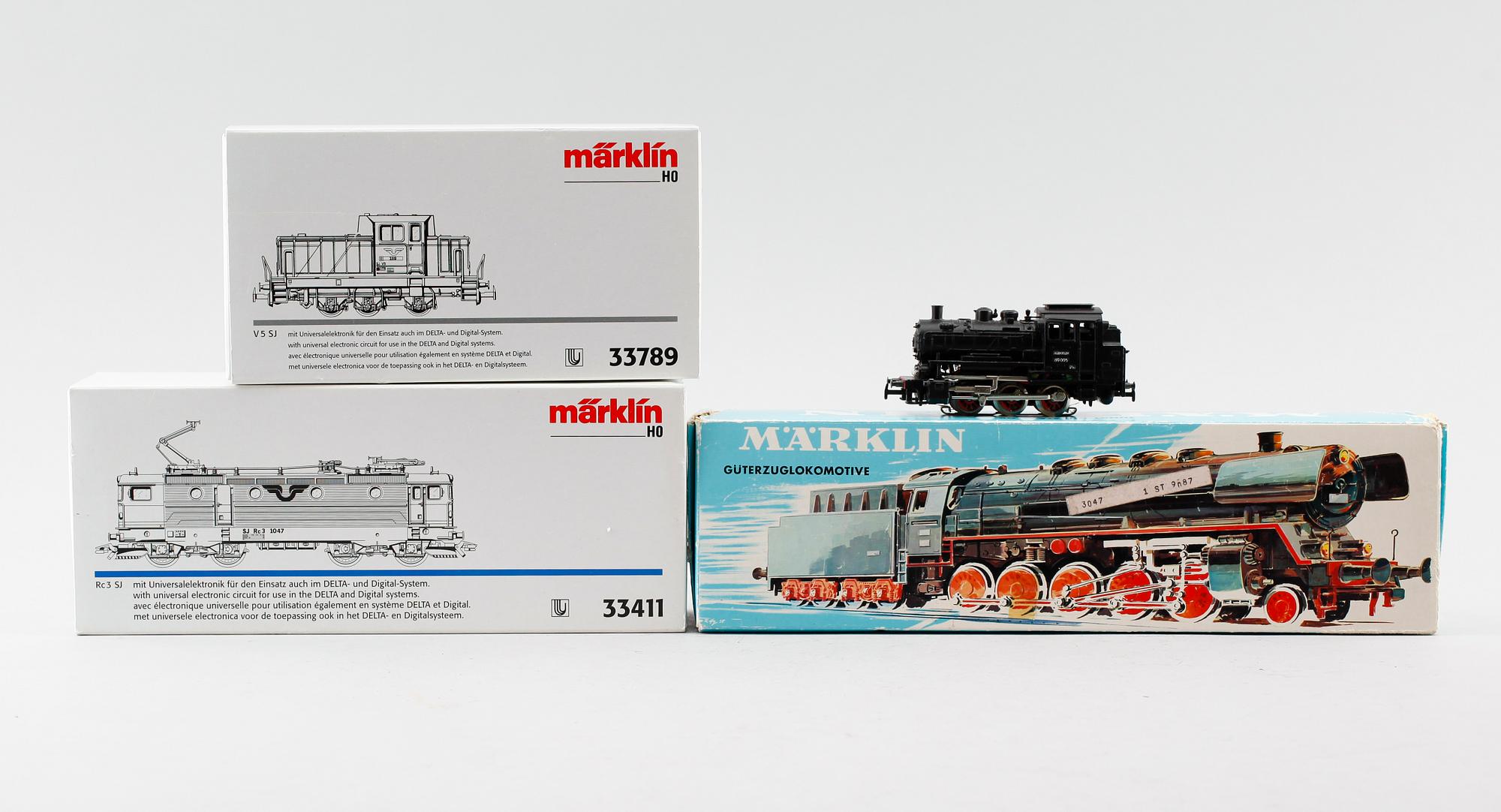 MODELLTÅGSLOK, 4 st, Märklin, Tyskland.