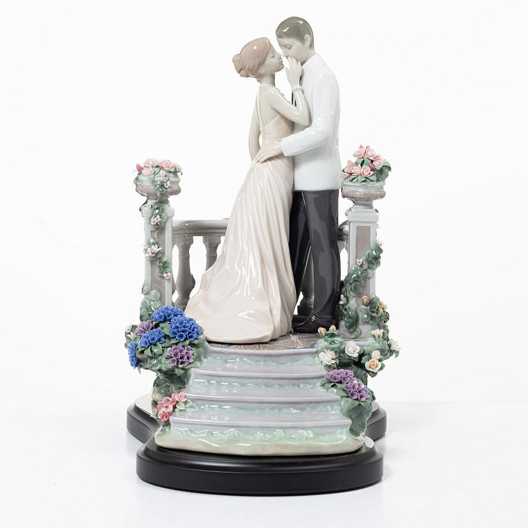 Lladró, figurin, "Moonlight love", Spanien.