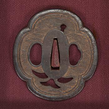 Tsuba, 3 st, Japan, Edo.