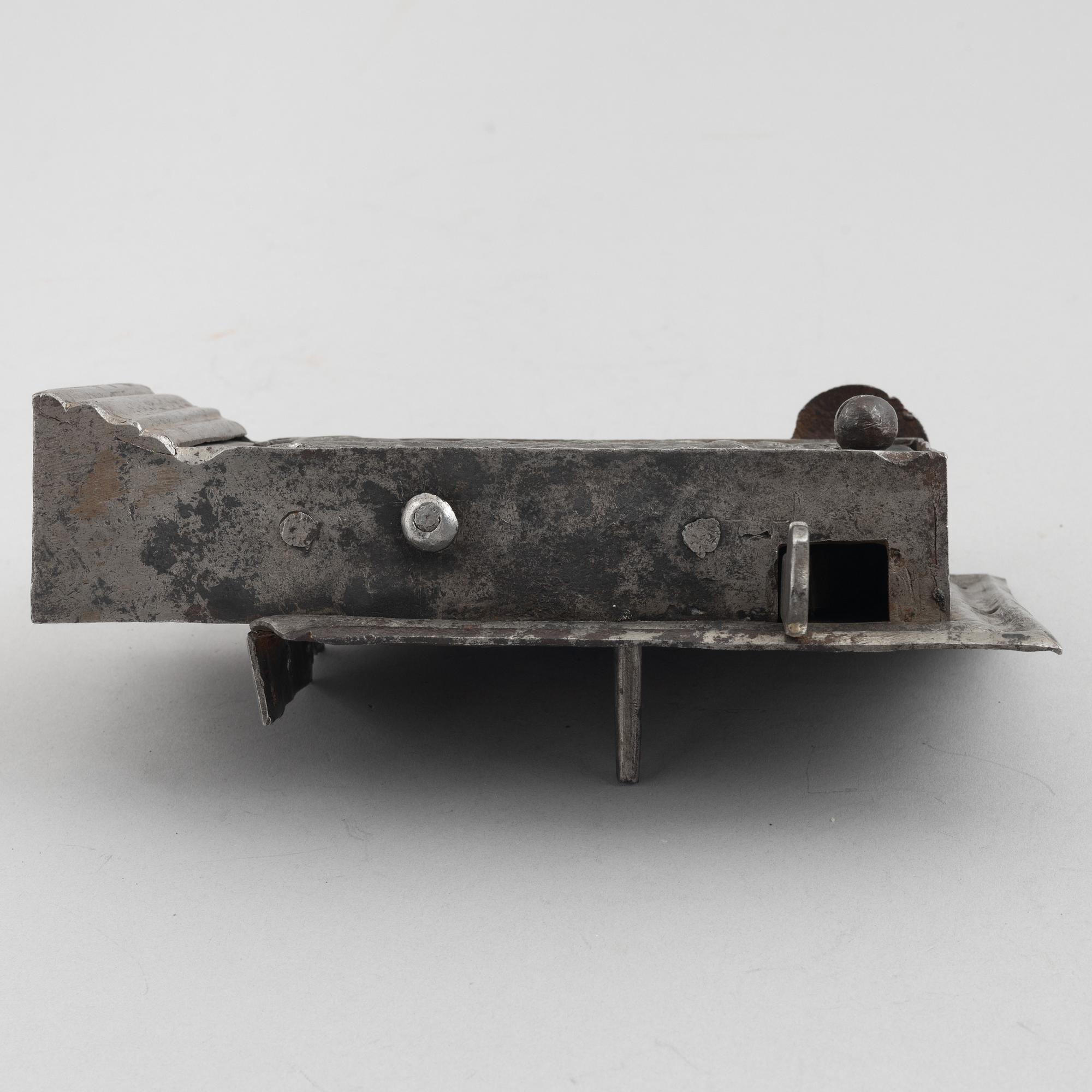 Lås, troligen Sverige, 1700-talets mitt, Rokoko.