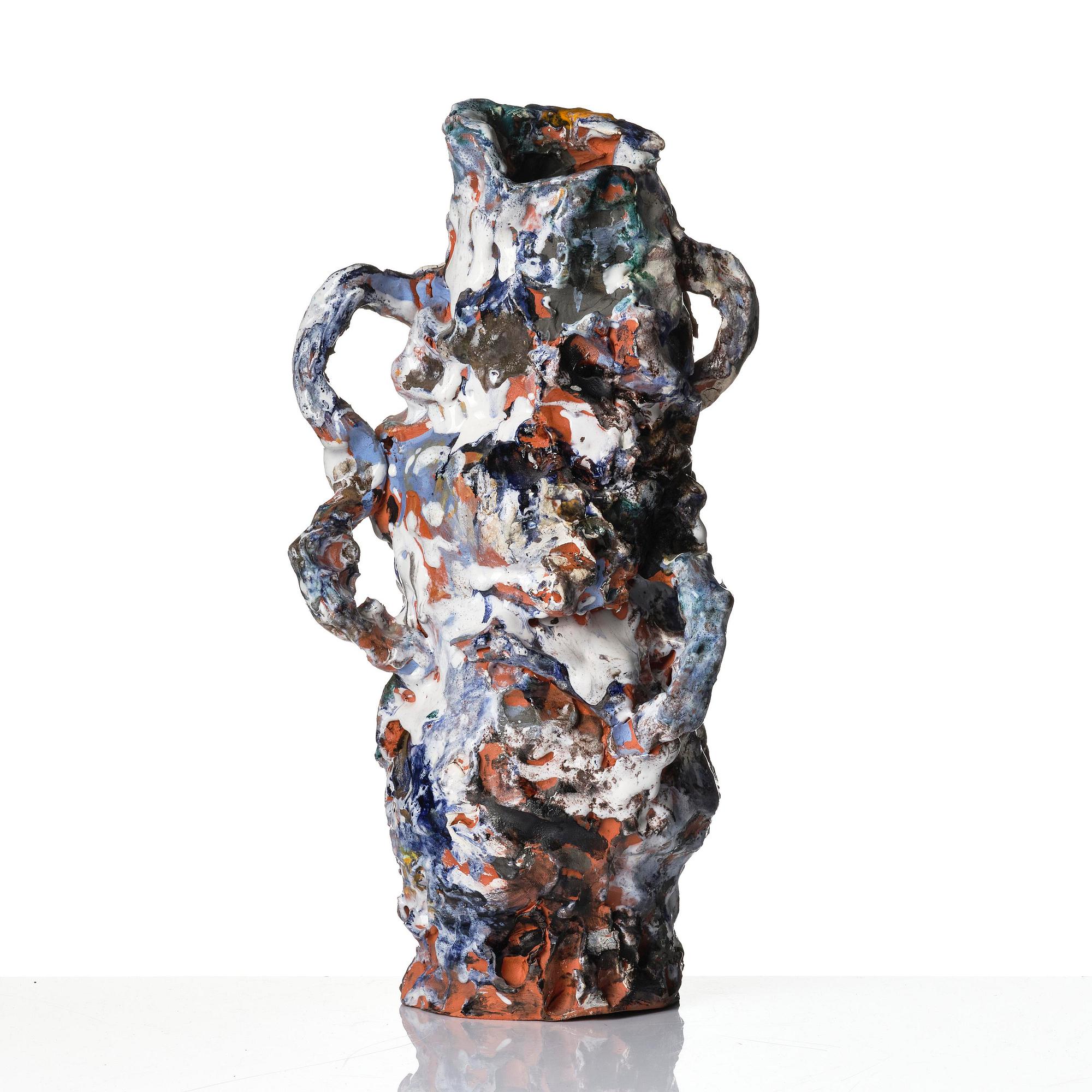 Xavier Toubes, vase, “Flowers 6”, own studio, Chicago, 2014.