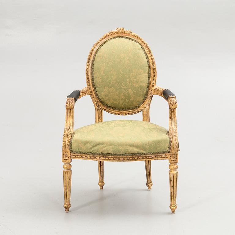 Karmstol, Louis XVI-stil.