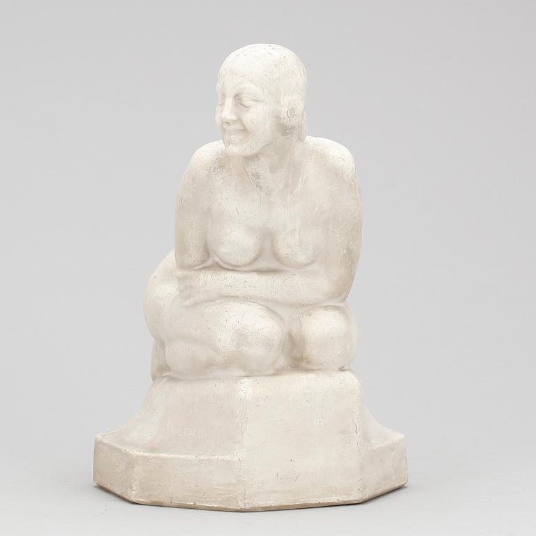 OLOF AHLBERG, skulptur, gips, signerad och daterad 1912.