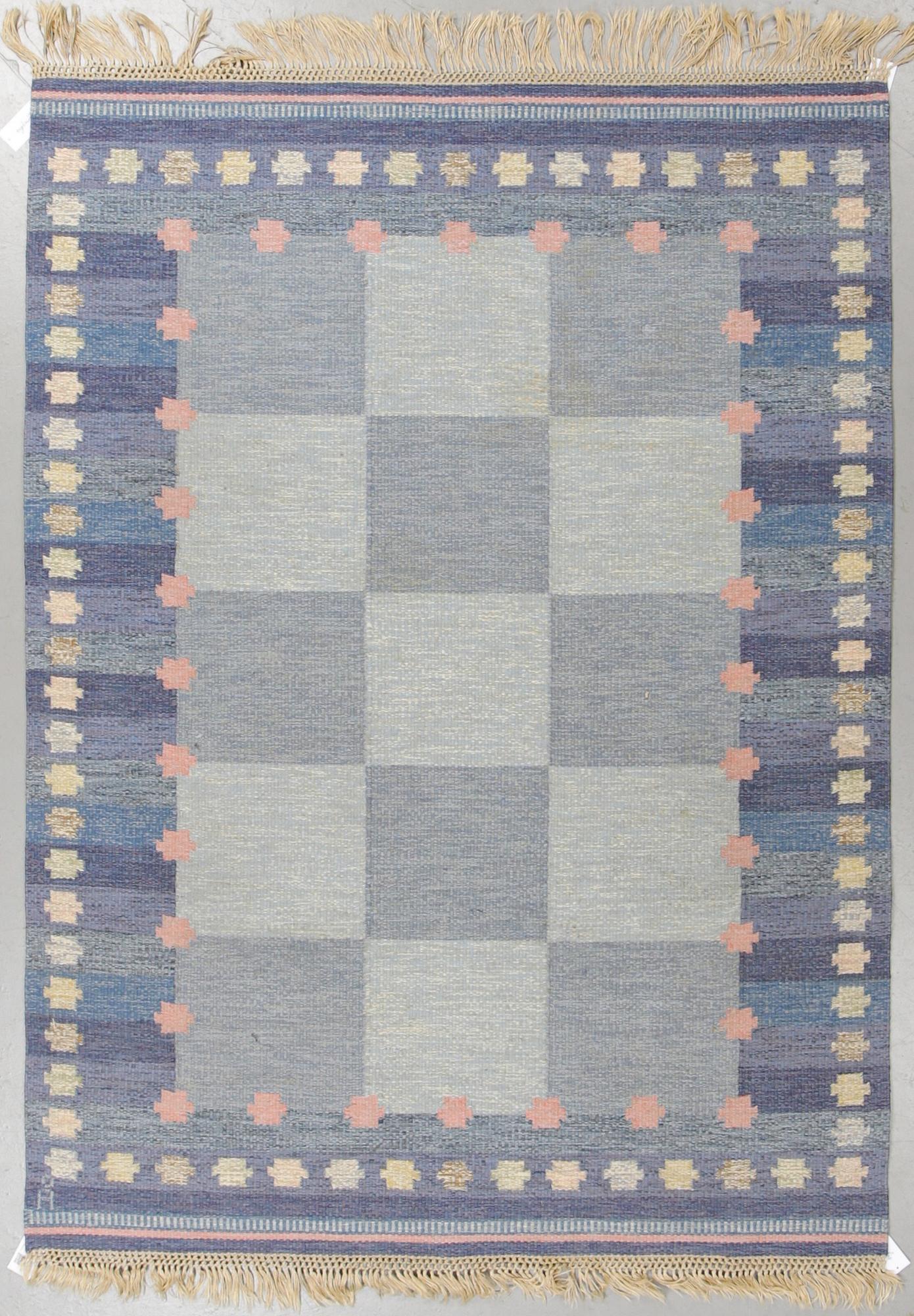 Anna-Johanna Ångström, matta, rölakan, ca 229 x 167,5 cm, signerad Å.